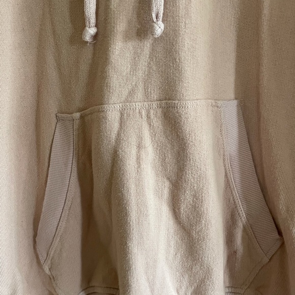 Splendid Blush Pink Open Shoulder Hooded Sweatshirt. Size S - Picture 3 of 6